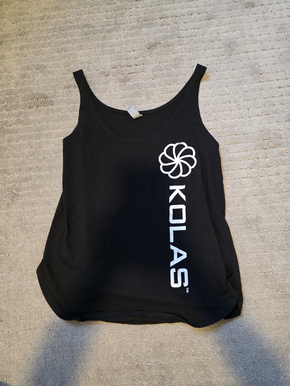 Next Level Apparel Black Scoop Tank Top